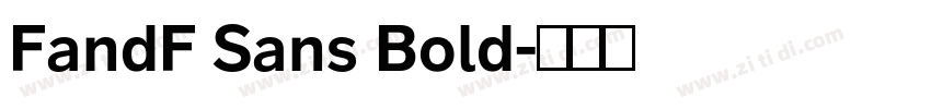 FandF Sans Bold字体转换